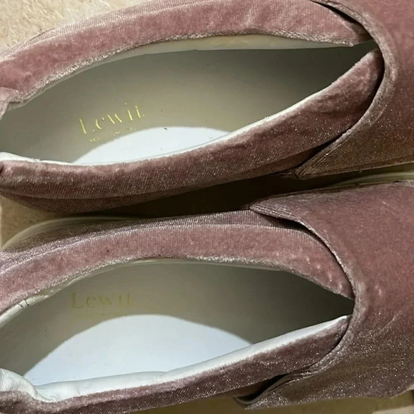 [US7/EU37.5]Lewit Arlo Pink  Velvet Slip-On Platform Sneaker- EUC - Picture 4 of 8